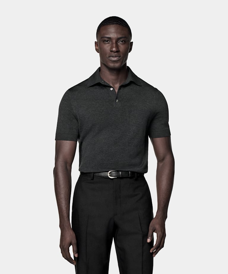 Dark Grey Polo