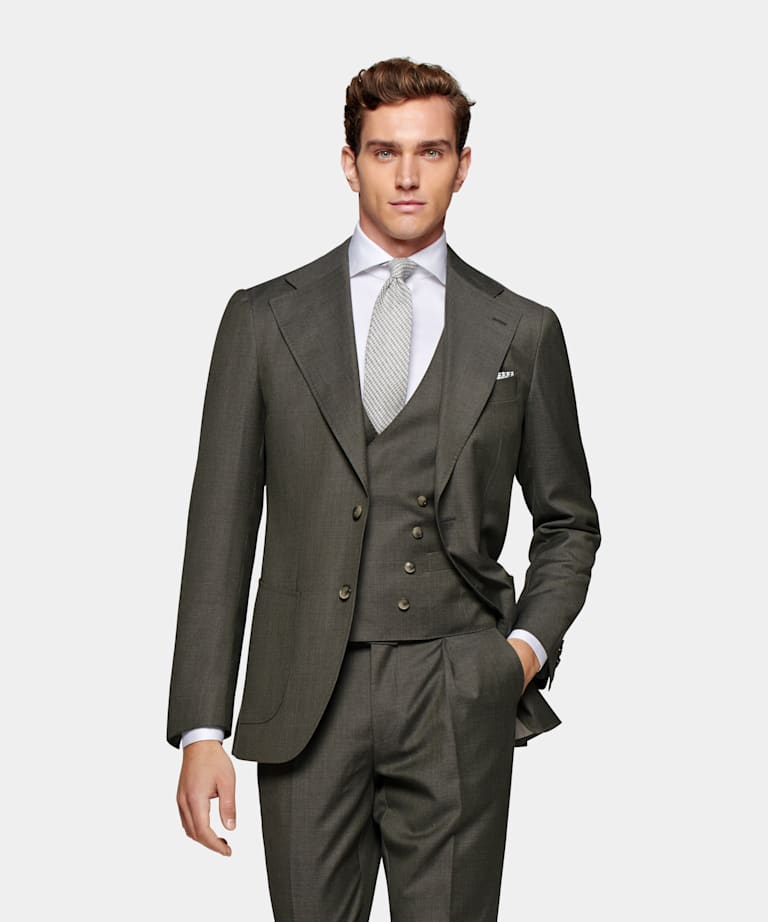 Mid Green Three-Piece Havana Suit