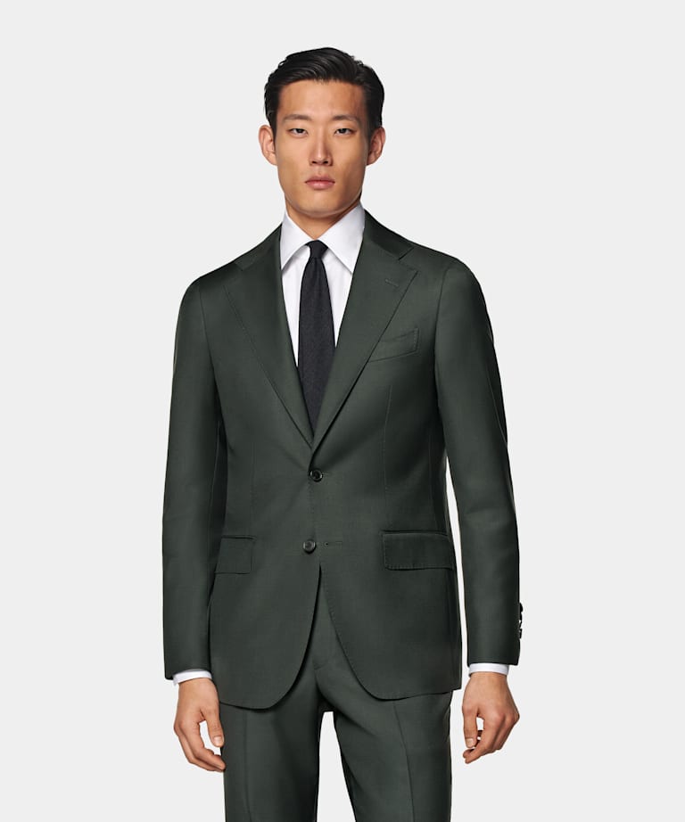 Dark Green Custom Made Suit