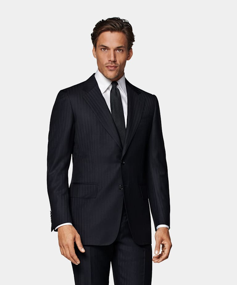 Navy Striped Milano Suit