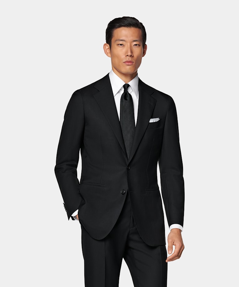Black Tailored Fit Havana Suit