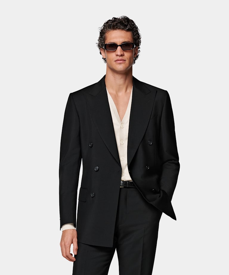 Black Tailored Fit Milano Suit