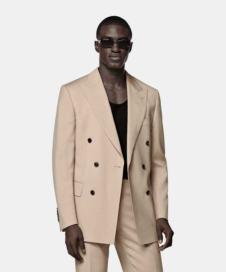 Mid Brown Tailored Fit Milano Suit