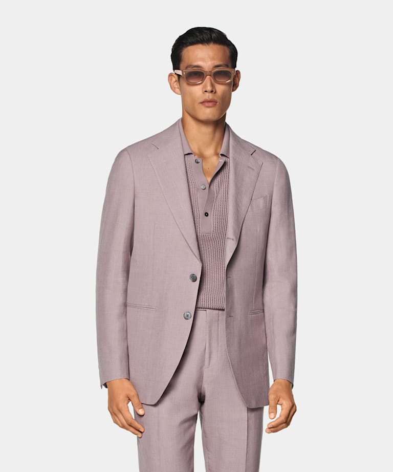 Traje Havana morado corte Tailored