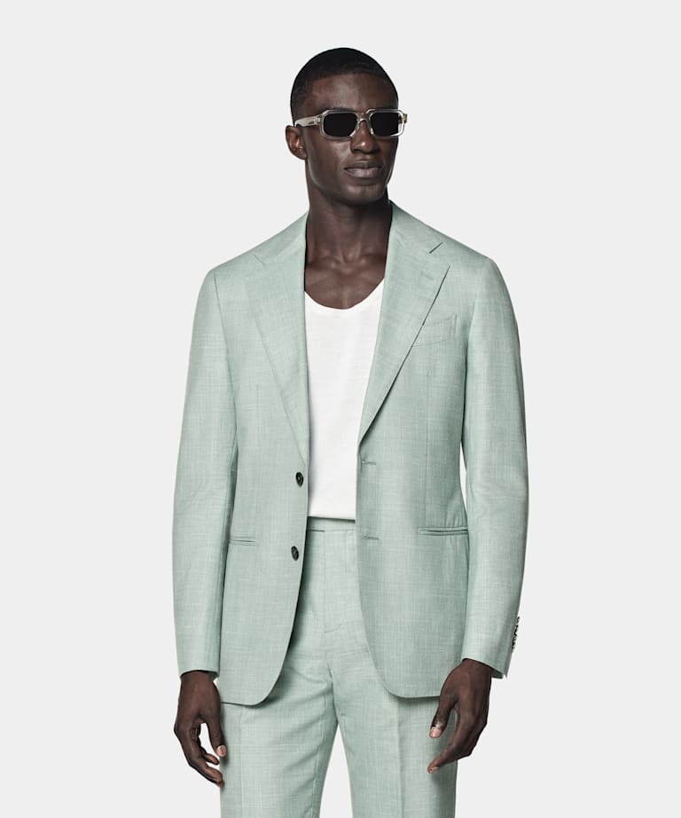 Abito Havana verde chiaro tailored fit