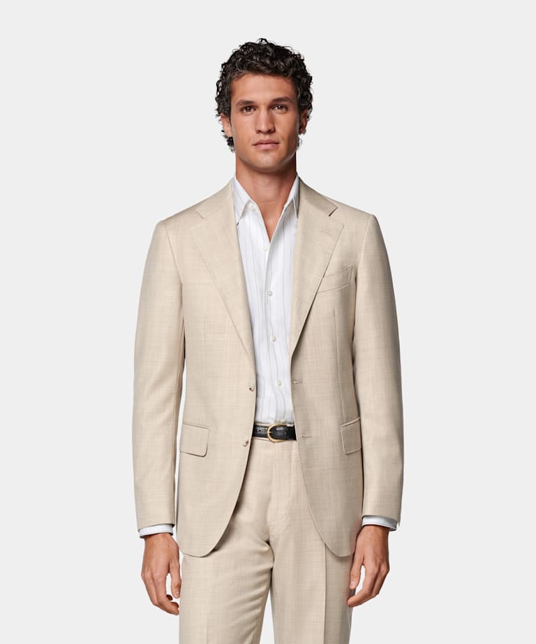 Sand Tailored Fit Havana Suit