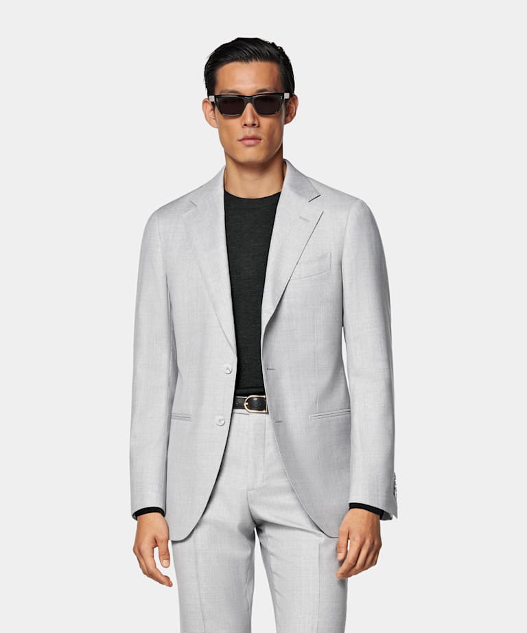 Light Grey Perennial Tailored Fit Havana Suit