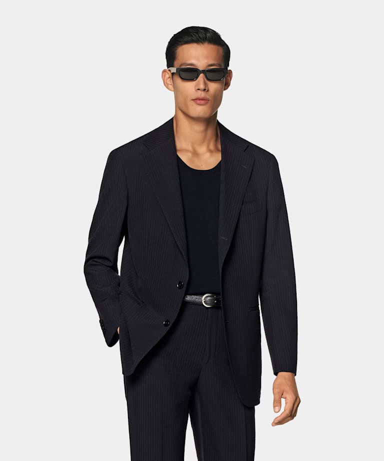 Navy Relaxed Fit Roma Suit