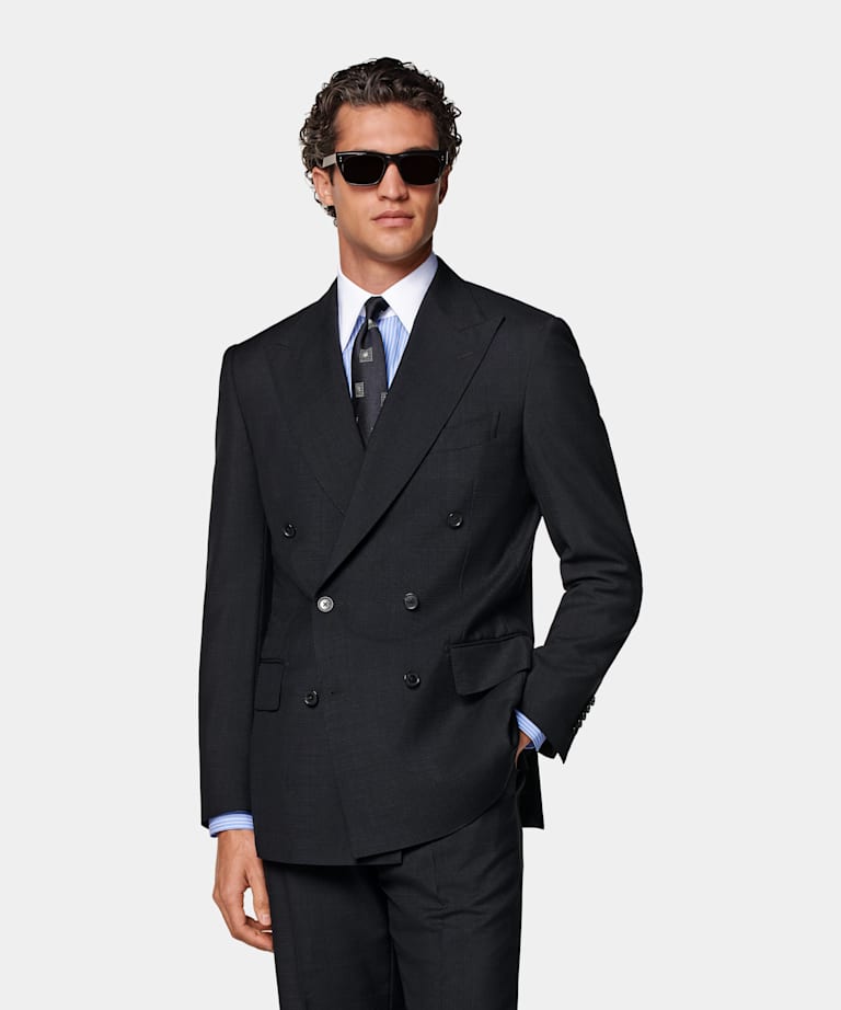 Navy Tailored Fit Milano Suit