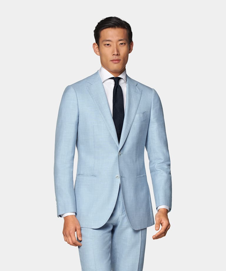 Light Blue Three-Piece Lazio Suit