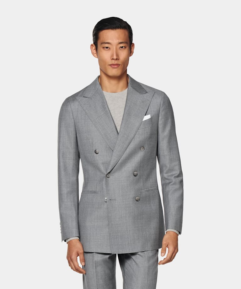 Light Grey Perennial Tailored Fit Havana Suit