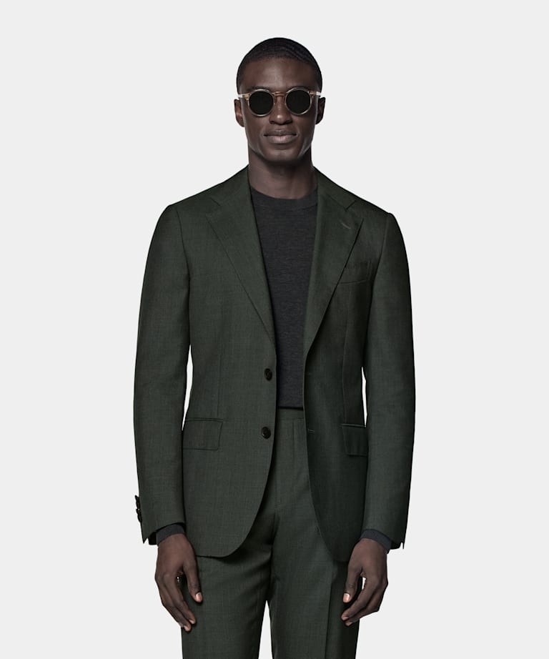 Dark Green Perennial Tailored Fit Havana Suit