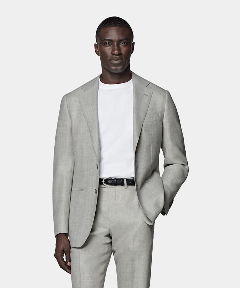Havana Perennial Anzug hellgrau Tailored Fit
