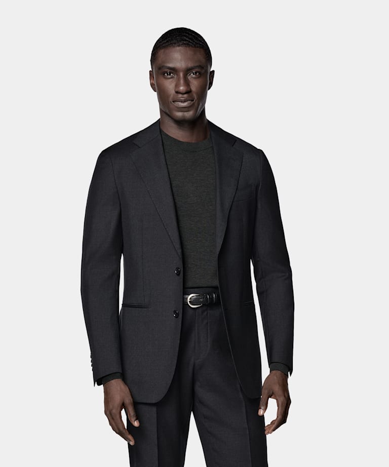 Dark Grey Perennial Tailored Fit Havana Suit