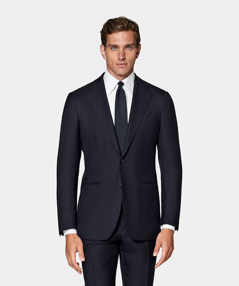 Navy Tailored Fit Havana Suit