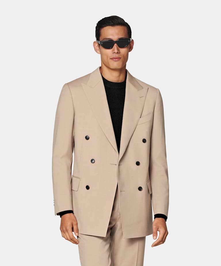 Mid Brown Tailored Fit Milano Suit