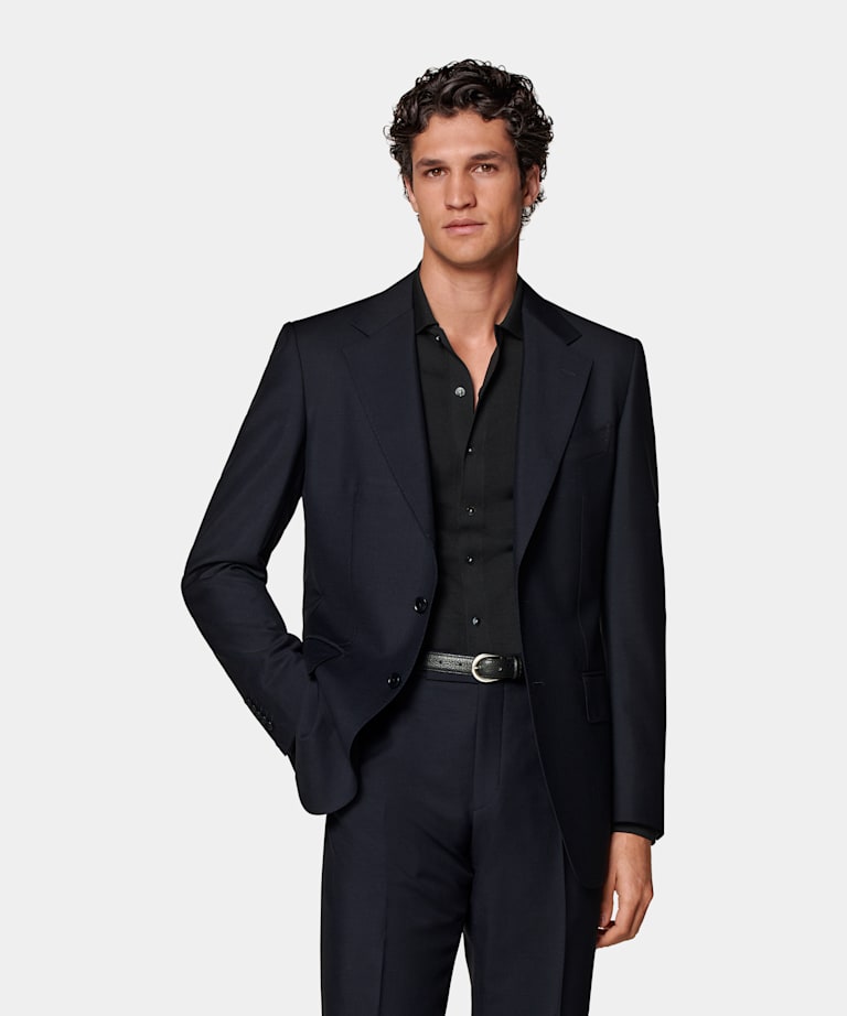 Traje Milano azul marino corte Tailored