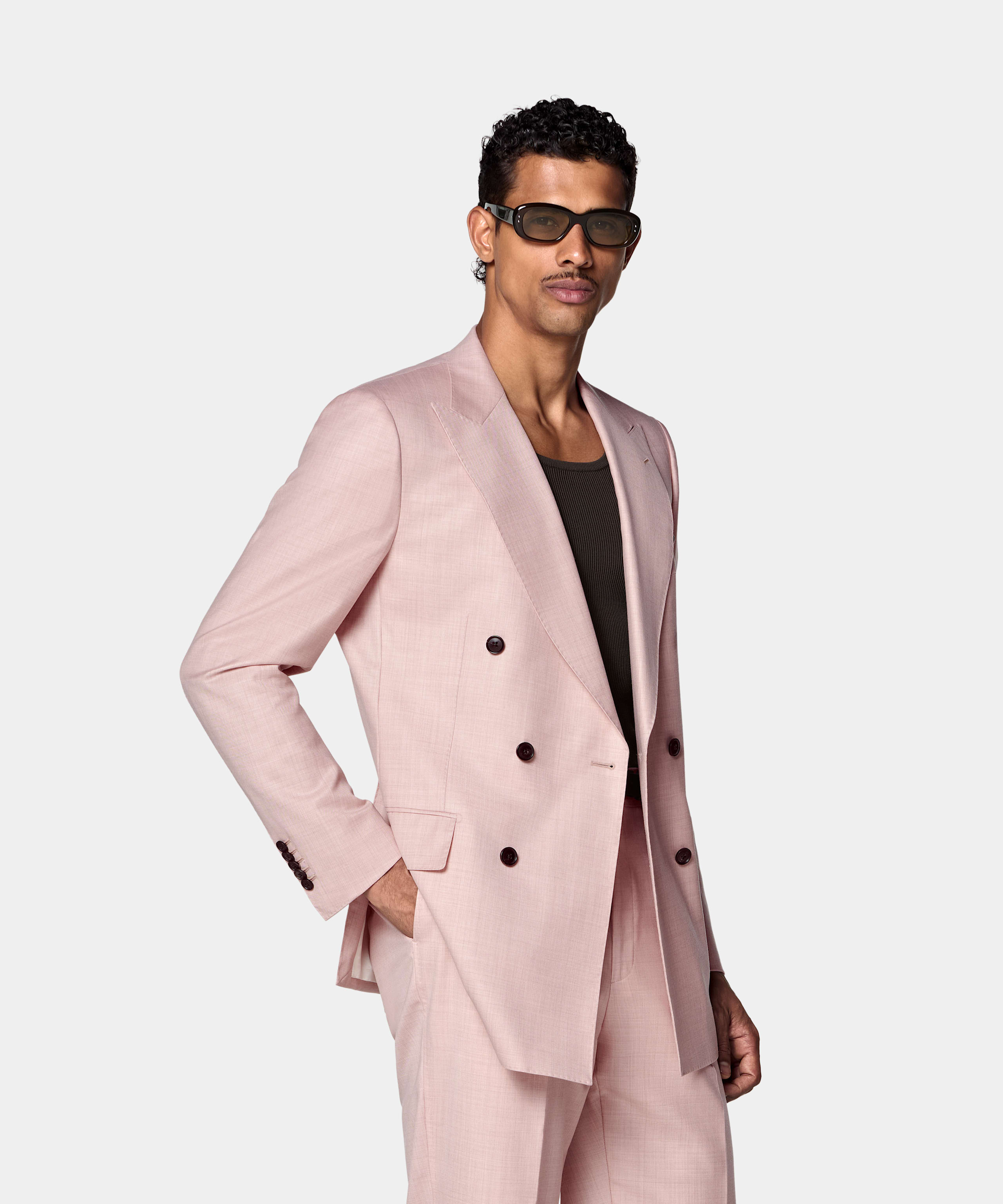 SUITSUPPLY All season Pure laine S130 par E.Thomas, Italie Costume Milano coupe Tailored couleur rose