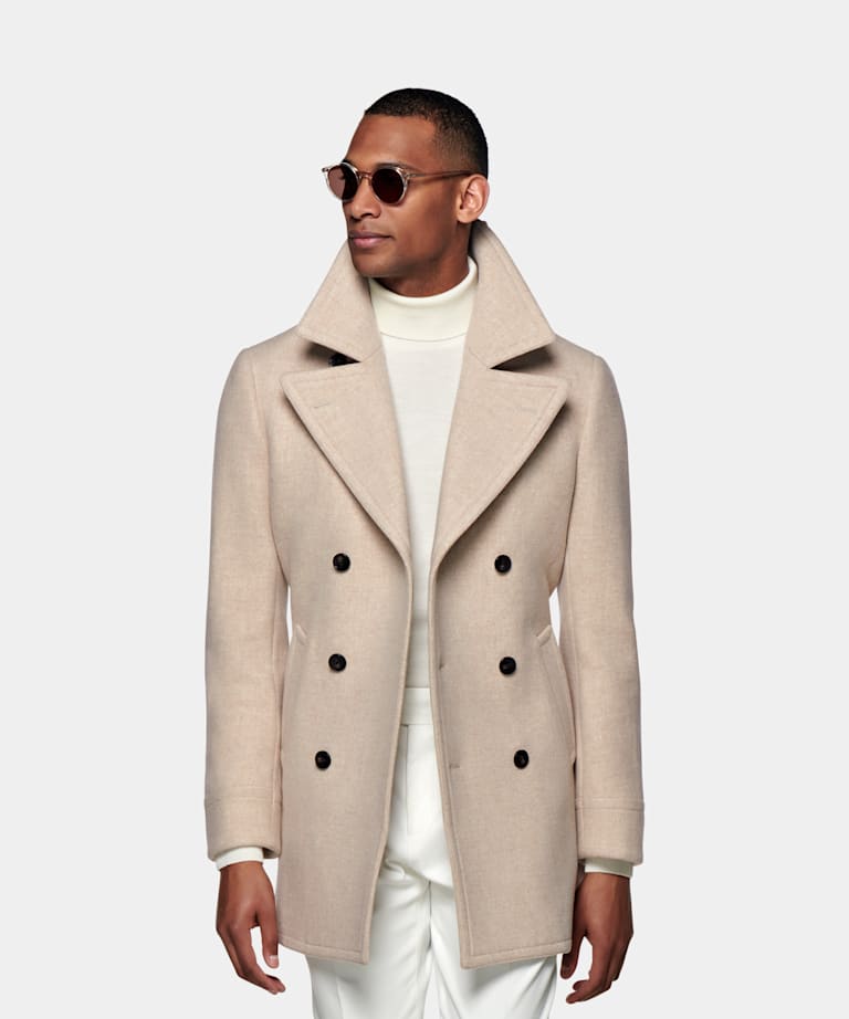 Men S Coats Suitsupply Men S Coats Suitsupply, Mens Brown Pea Coats