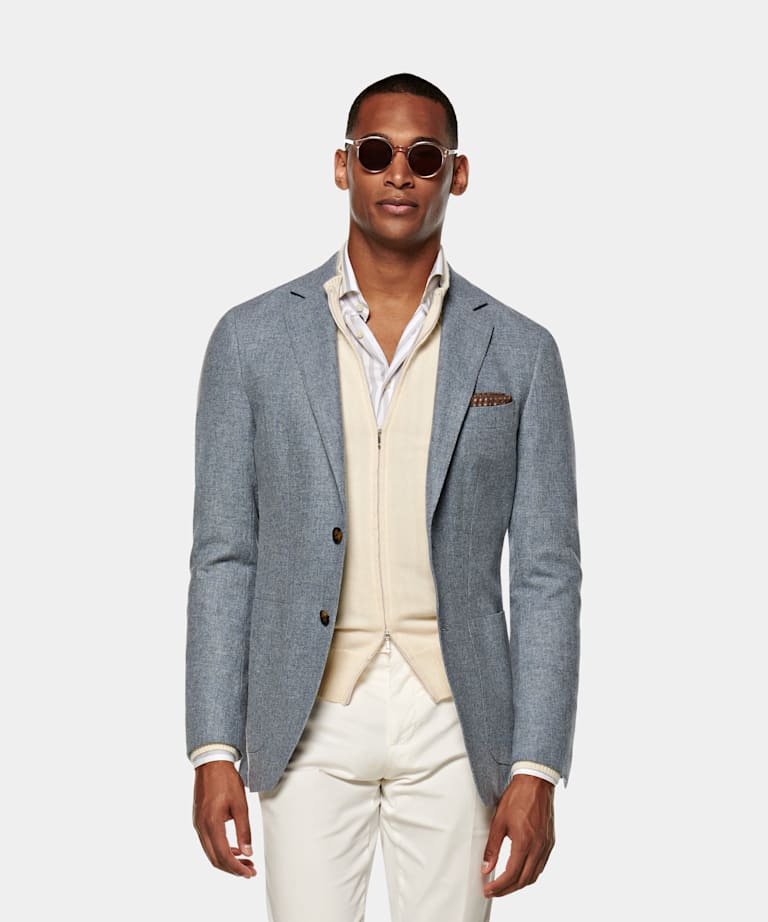 light blue summer jacket