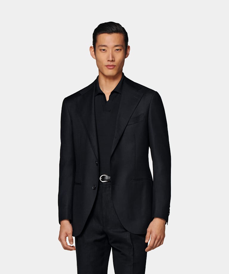 SUITSUPPLY All season Pura lana S130's - E.Thomas, Italia Giacca Roma navy relaxed fit