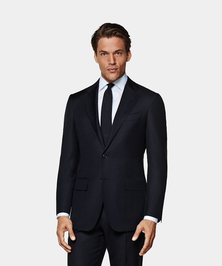 Navy Tailored Fit Havana Suit