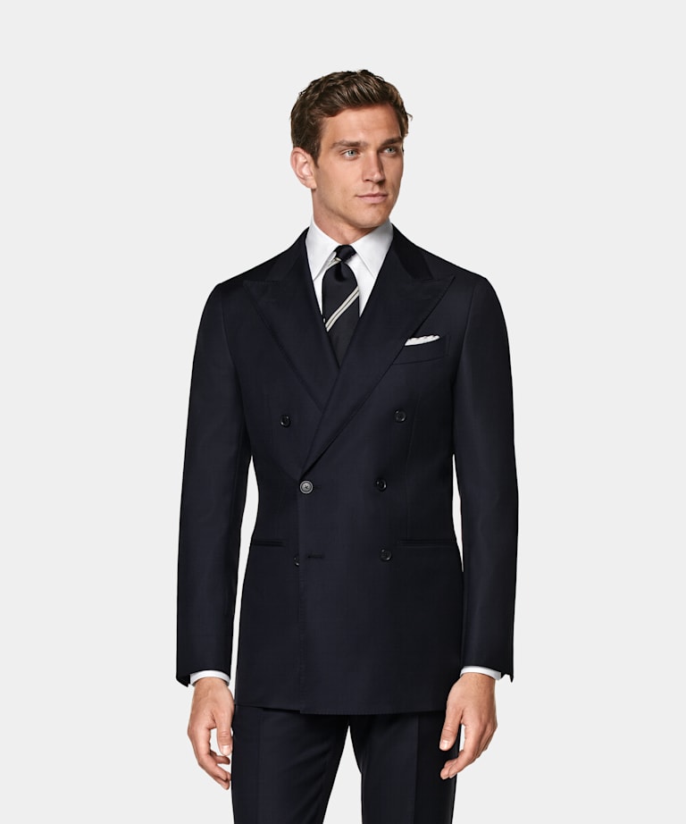 Navy Tailored Fit Havana Suit