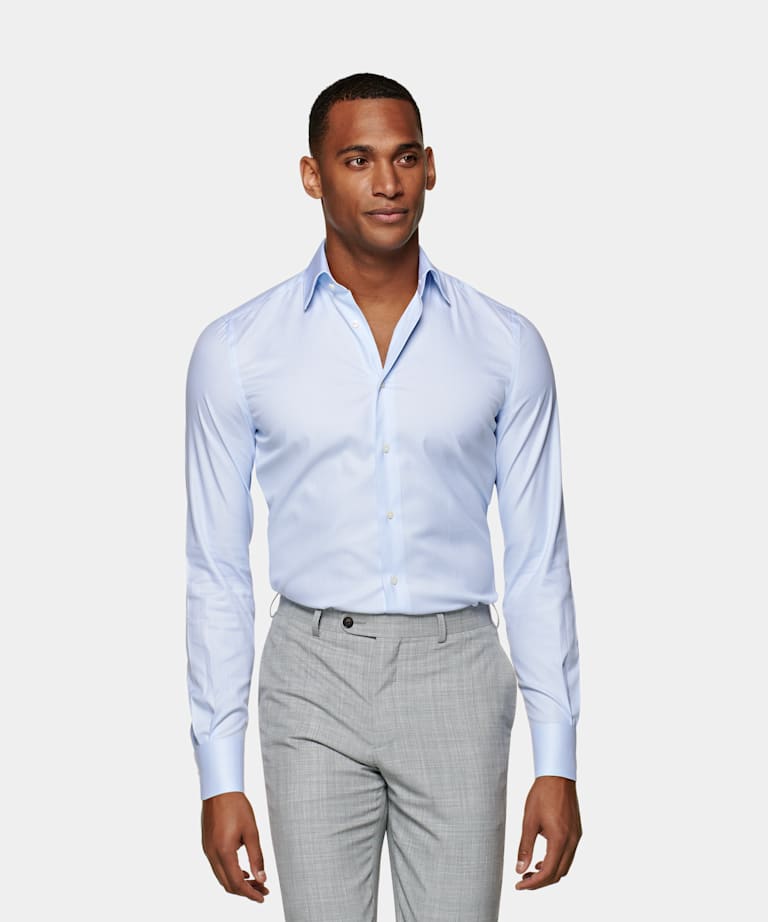 Light Blue Royal Oxford Extra Slim Fit 