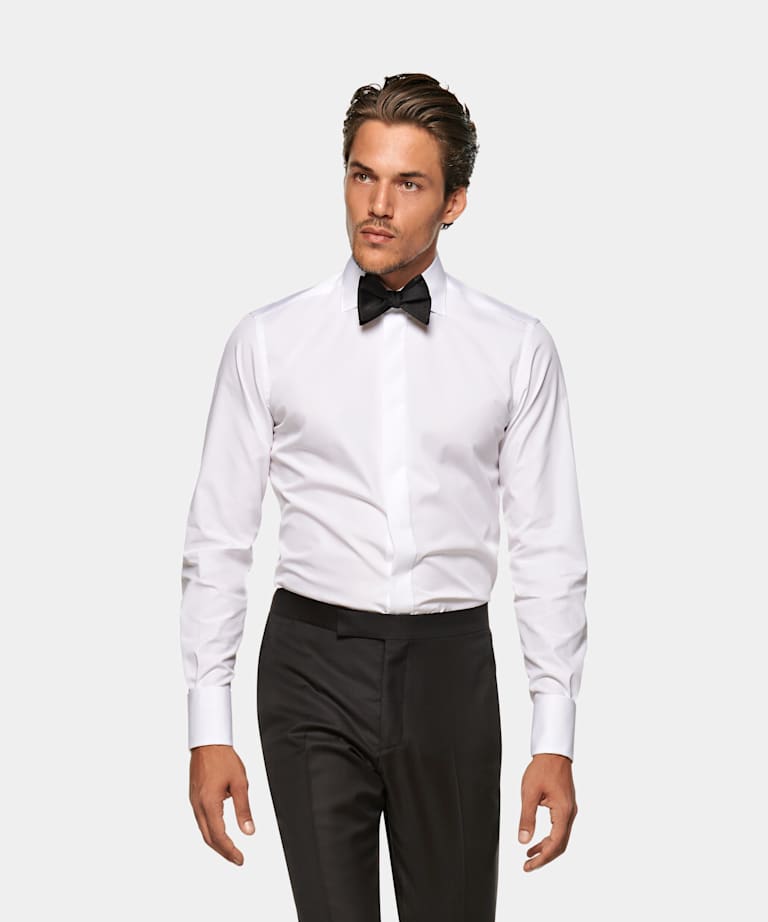 next mens tuxedo shirt