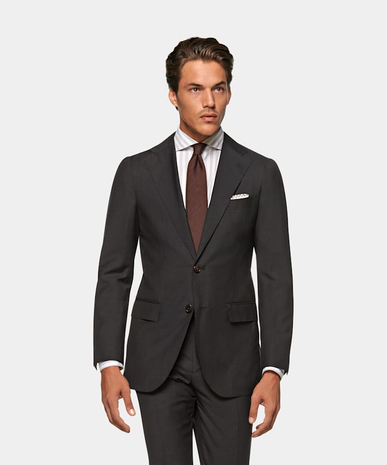 Dark Grey Lazio Suit | Pure Wool S150's Single Breasted | Suitsupply ...