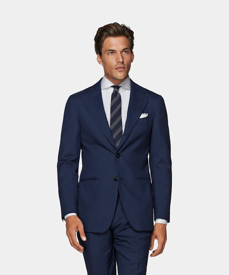 Mid Blue Custom Made Suit