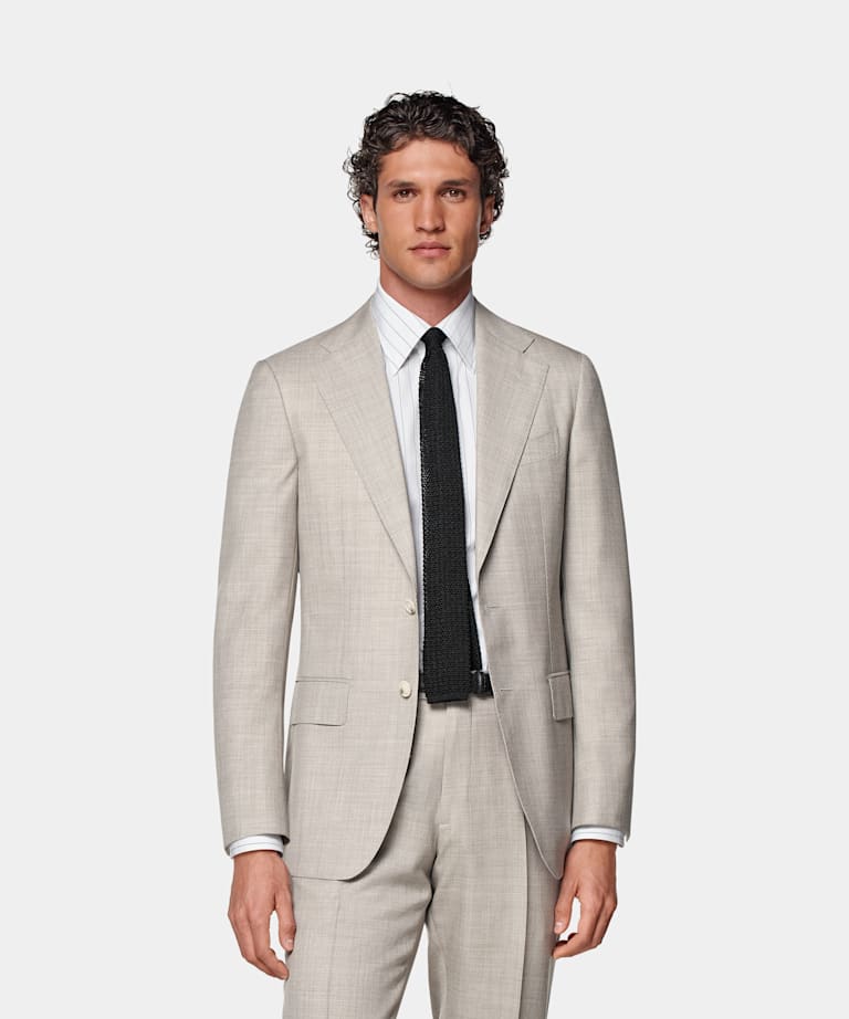 Light Brown Custom Made Suit