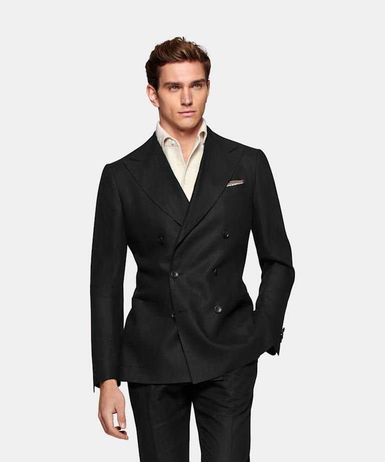 Dark Grey Checked Havana Suit | Pure Wool S110's Single Breasted ...