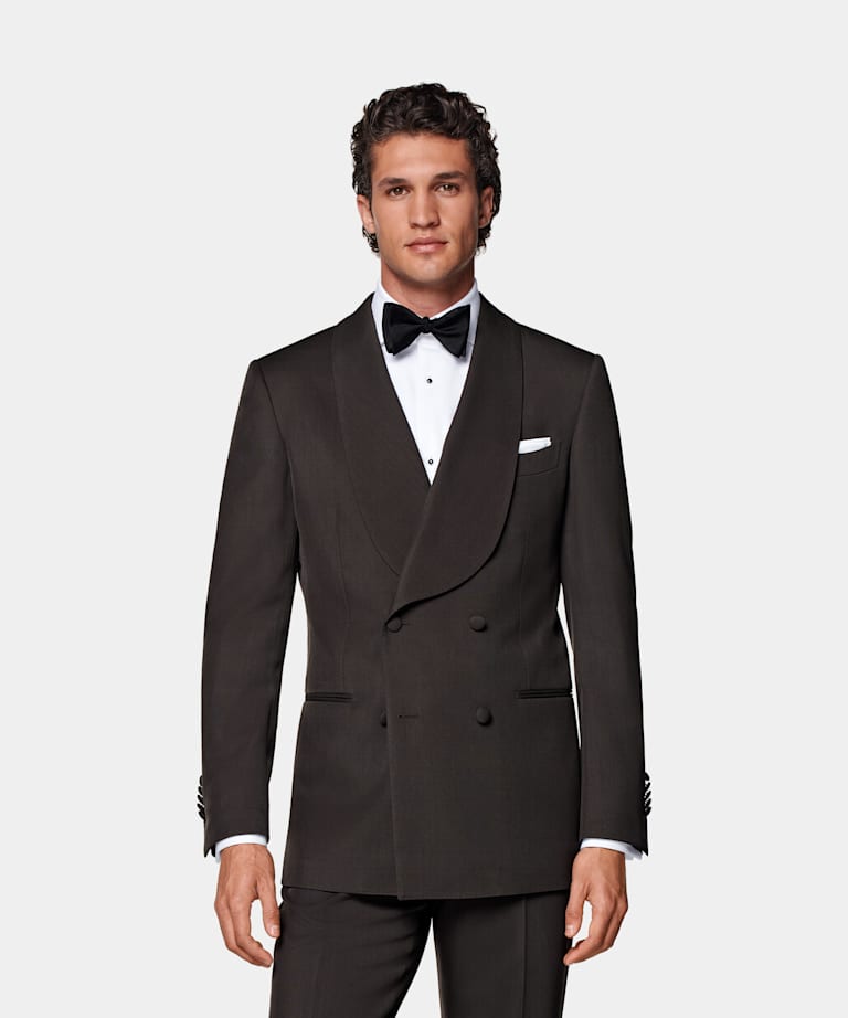 Burgundy Lazio Tuxedo Set in Cotton Blend Velvet SUITSUPPLY SUITSUPPLY Canada