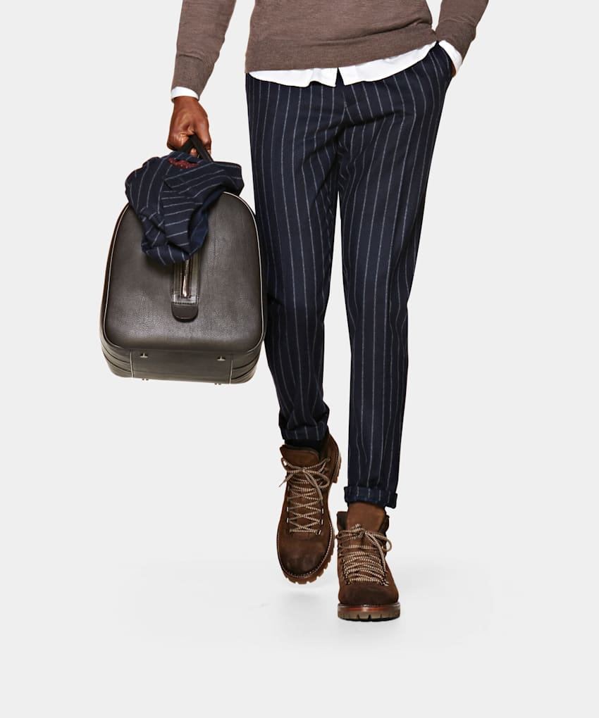 Navy drawstring trousers clearance