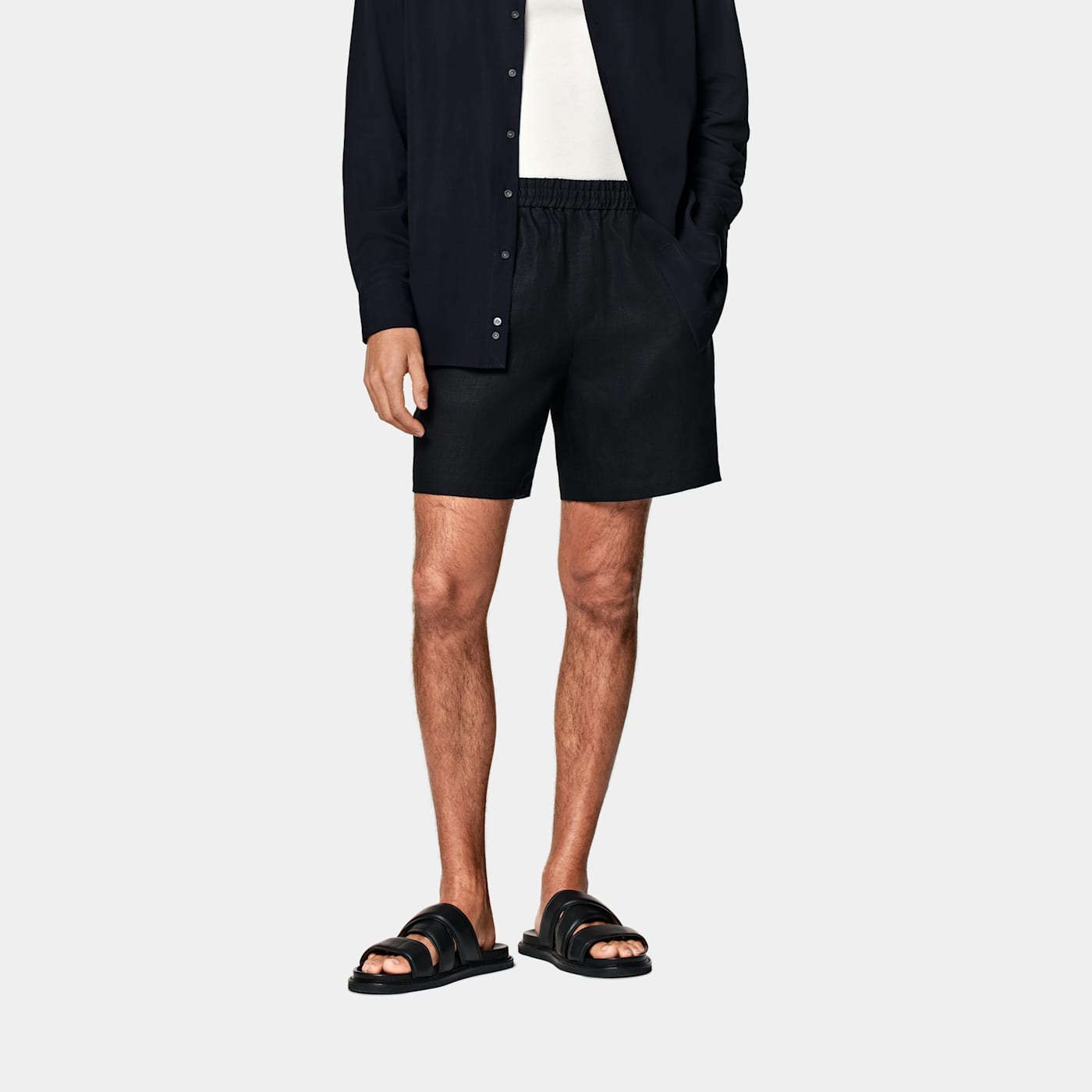 Suitsupply Short Straight Leg Bleu Marine