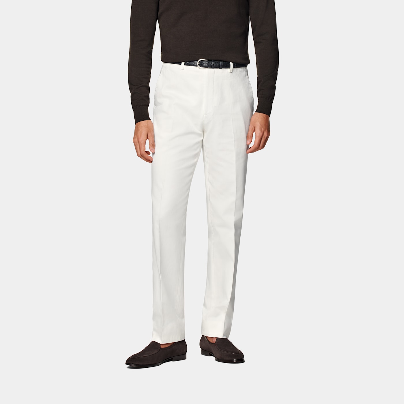 Suitsupply Chino Straight Leg Blanc Cassé
