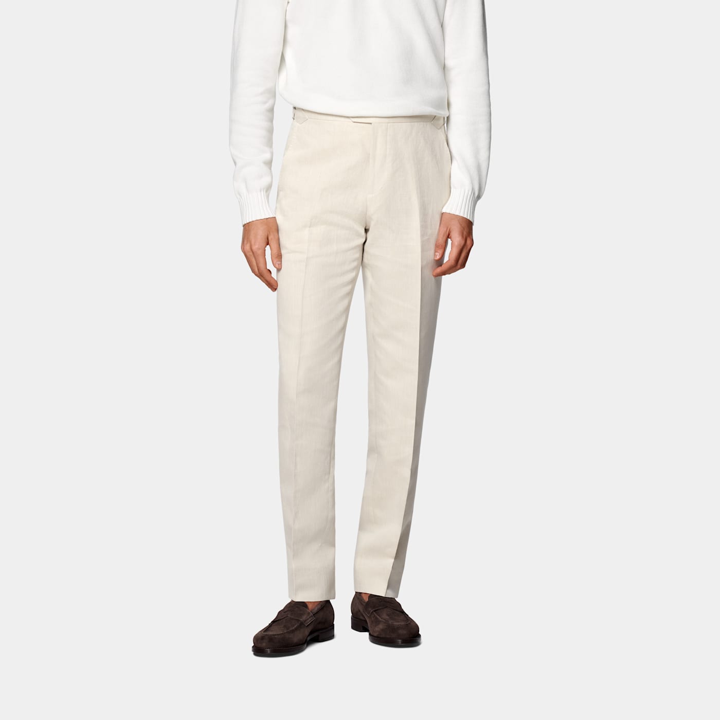 Suitsupply Sand Straight Leg Suit Trousers
