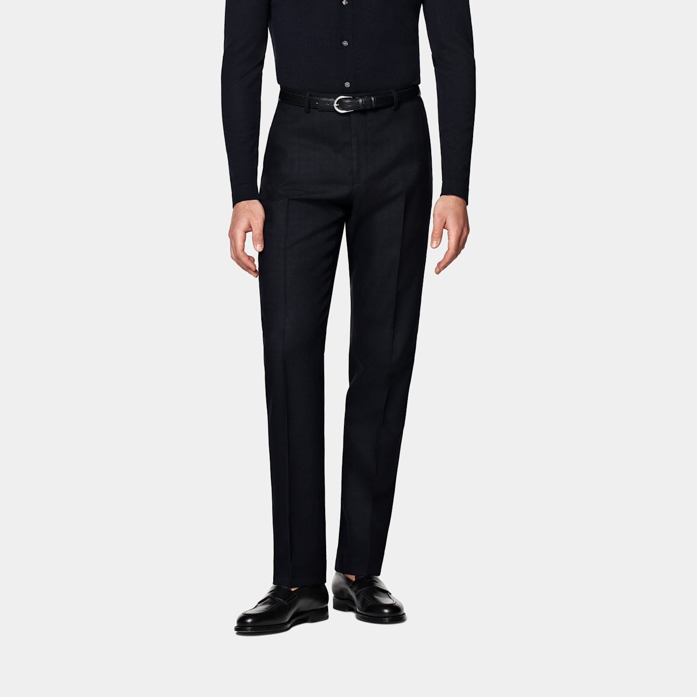 Suitsupply Navy Milano Pants In Black