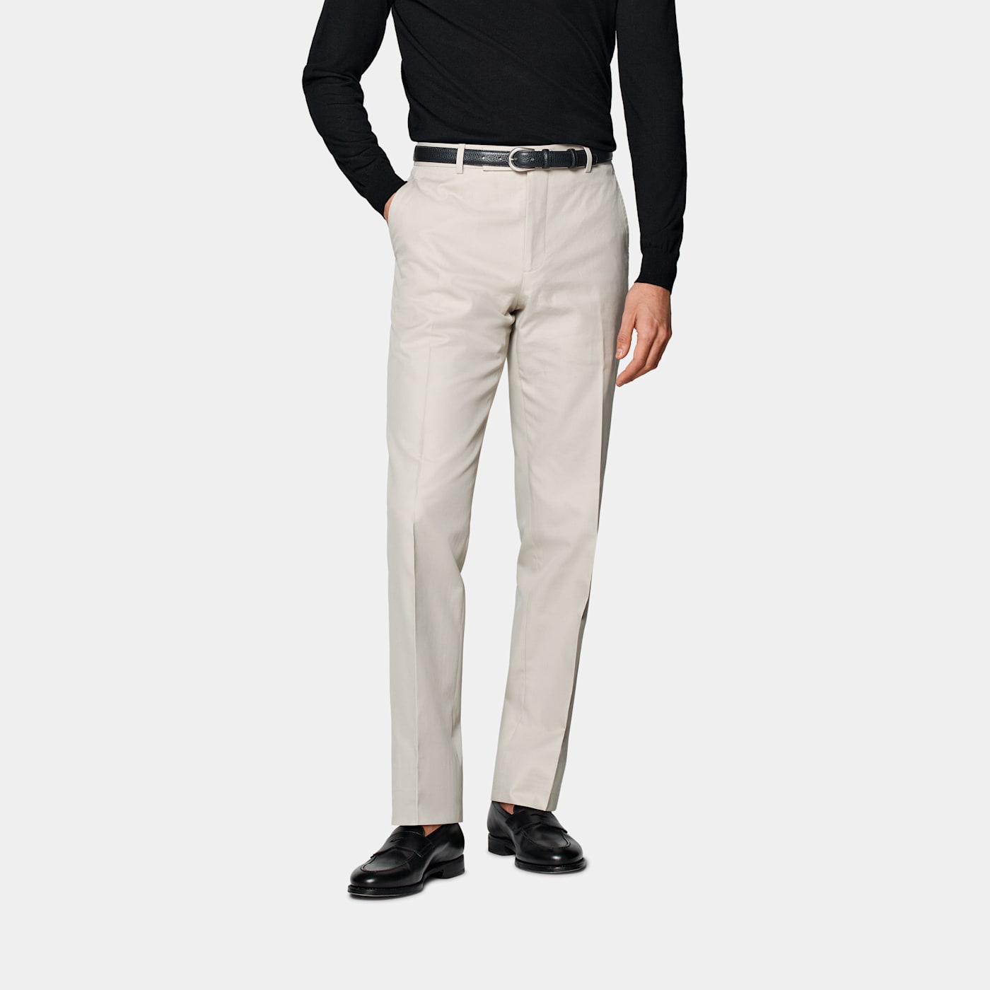 Suitsupply Sand Milano Pants In White