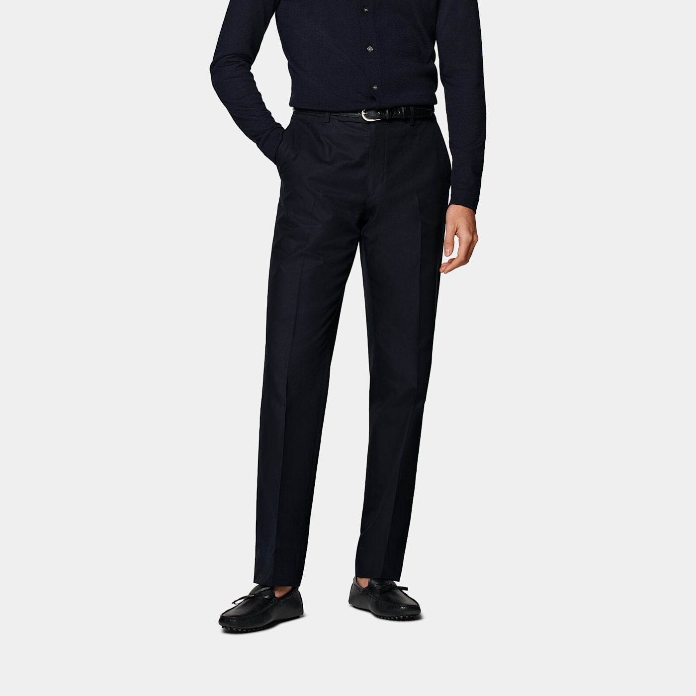 Suitsupply Navy Milano Pants In Black