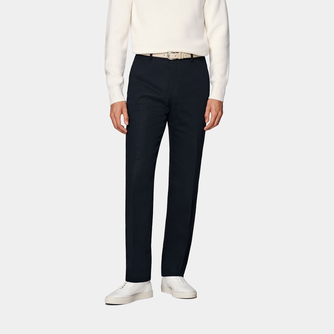 Suitsupply Navy Straight Leg Pants