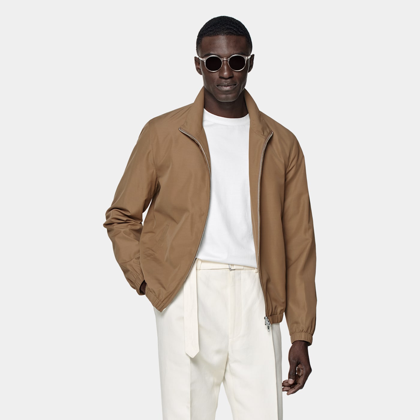 Suitsupply Mid Brown Bomber Jacket