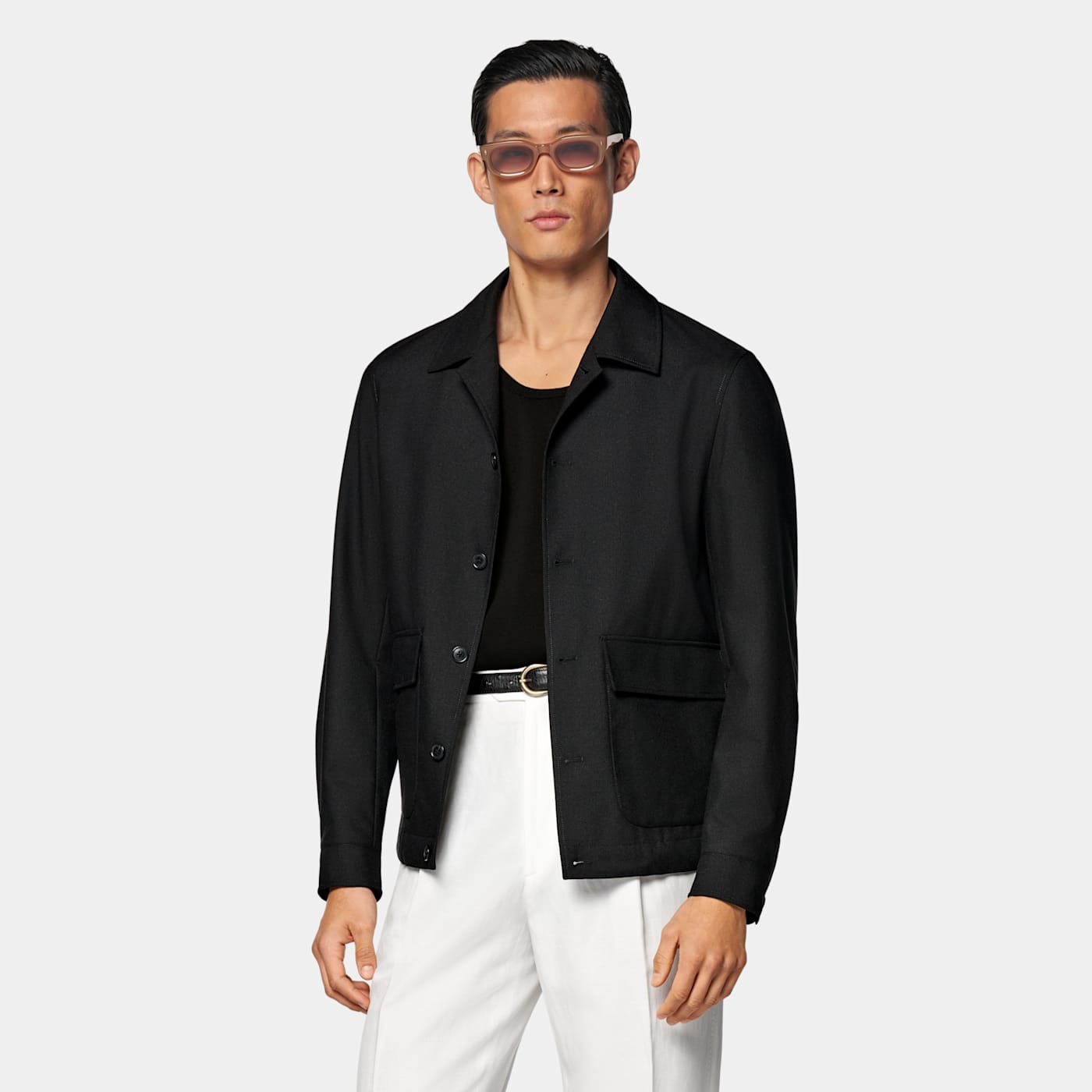 Suitsupply Black Bomber Jacket