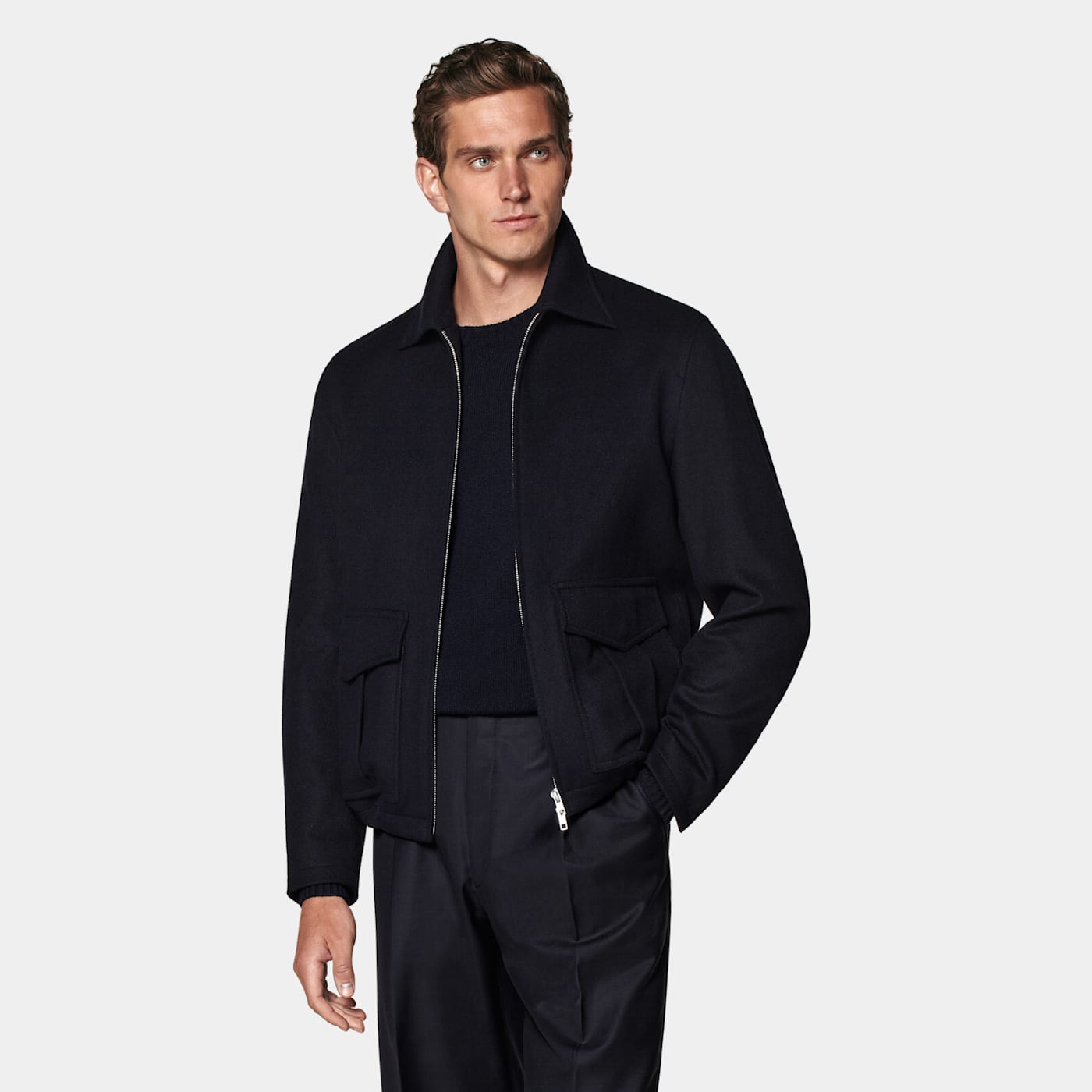 Suitsupply Bomber Bleu Marine