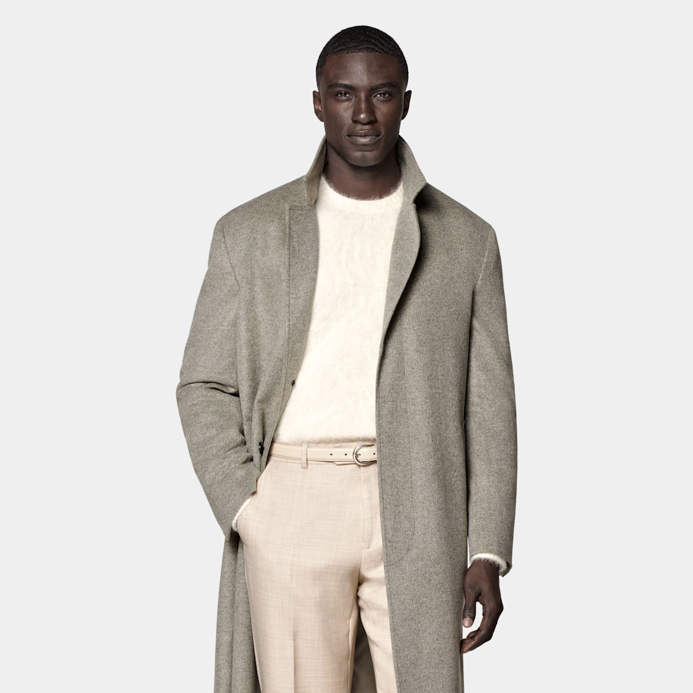 Suitsupply Light Green Overcoat
