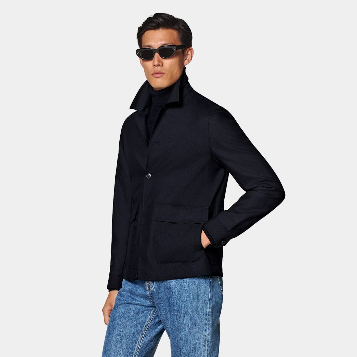 Suitsupply Navy Bomber Jacket