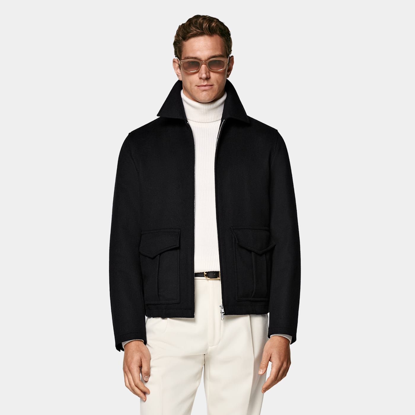 Suitsupply Black Bomber Jacket