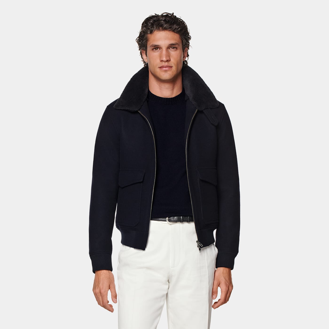 Suitsupply Navy Bomber Jacket