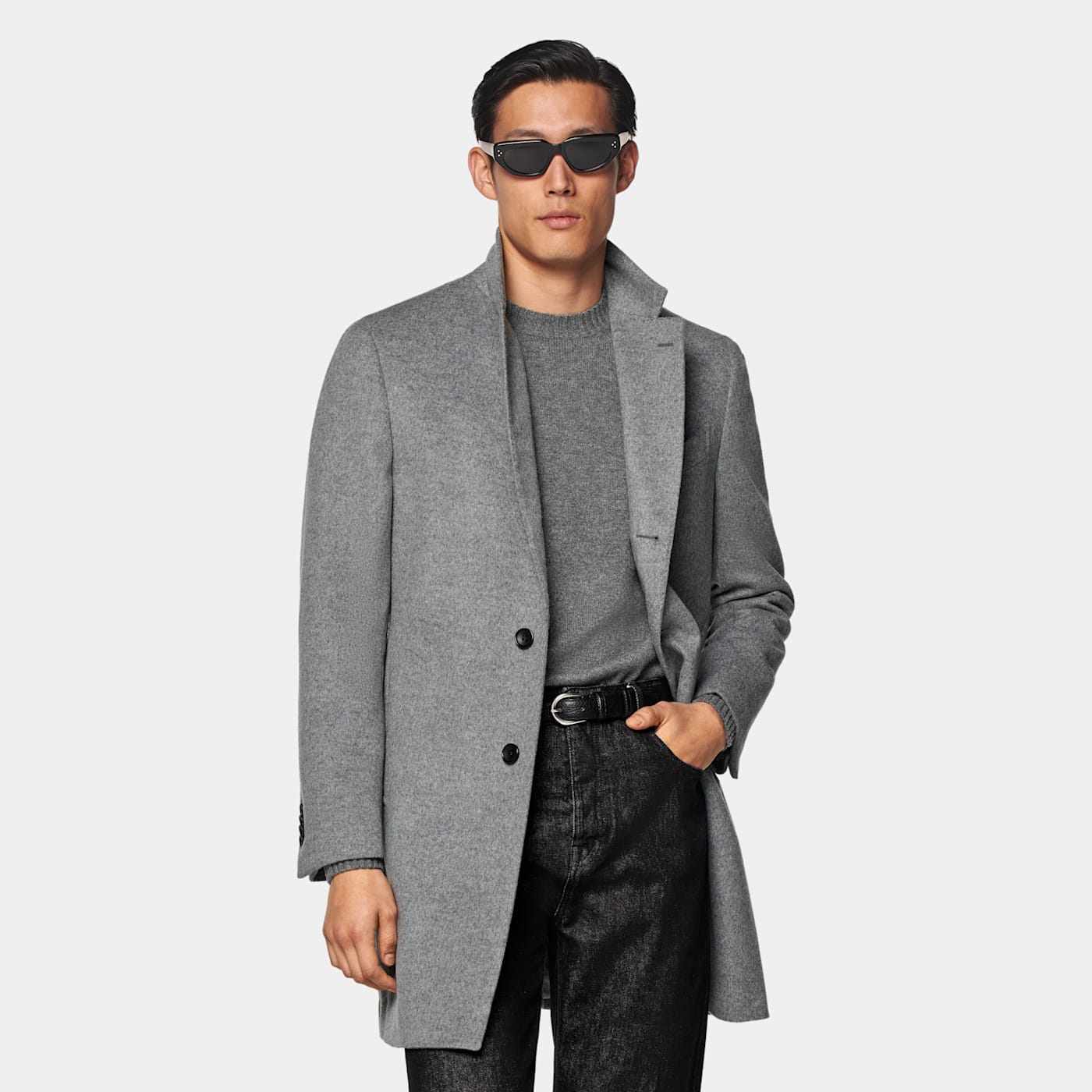 Suitsupply Light Grey Overcoat In Gray